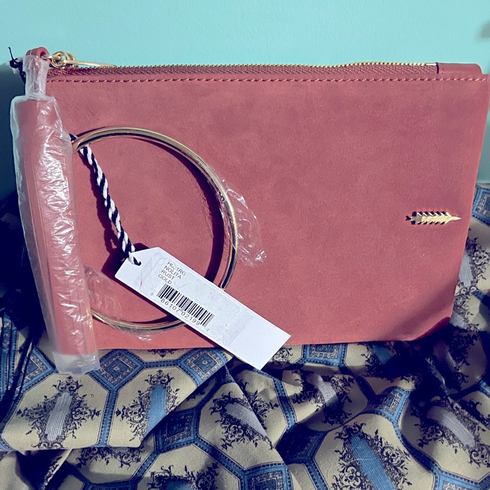 Thacker Brown Suede Clutch